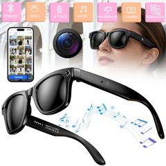 AI Smart Glasses 8MP Camera HD Video Real-Time AI Translation Image Recognition