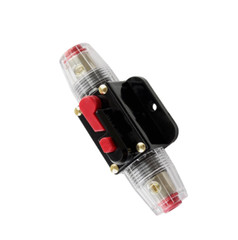 CAR STEREO AUDIO 12V CIRCUIT BREAKER FUSE IN-LINE FITS 4 8 GAUGE WIRE 40 AMP US