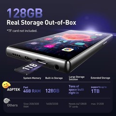 AGPTEK T09U 128GB MP3 Player Bluetooth WiFi 5″ Full Touch Screen Andriod 13
