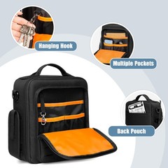 Pilot Headset Bag, Aviation Headset Case, Pilot Bag with Top handle and Detac…