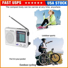 Portable Radio Retro Pocket Size Portable Am Fm Radio Easy to Carry