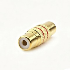 5Pcs Gold RCA Female to Female Coupler Adapter Connector for Audio Video