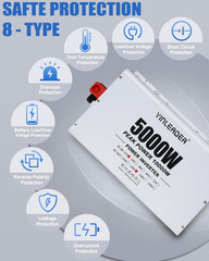 5000W Power Inverter 12V to 120V for RVs, Camping & Off-Grid Systems