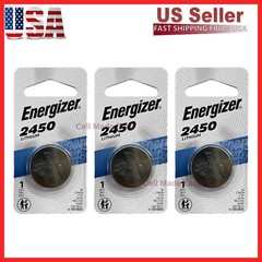 3 Pack New Fresh Energizer ECR2450 CR2450 BR2450 Lithium 3V Battery Exp 03/2032