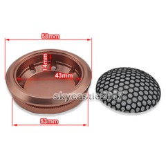 58mm 1.5″ inch Aluminum Tweeter Speaker Cover Metal Mesh Grill Decorative Circle
