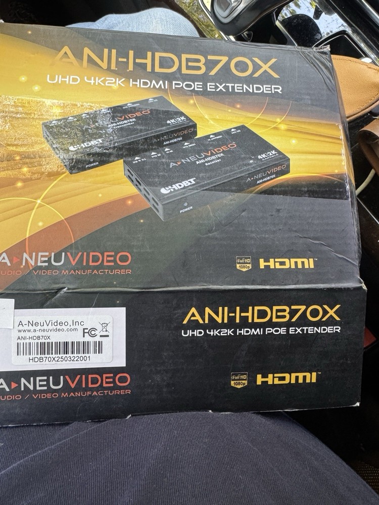 A-Neuvideo ANI-HDB70X UHD 4K HDMI Extender Set. New In Box