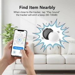 2 Pack GPS Tracker for Vehicles Work with Find My (iOS Only) Real Time Mini Car