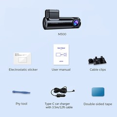 AZDOME 1296P Dash Cam WiFi Night Vision Parking Mode Small Camera for Car 1080P