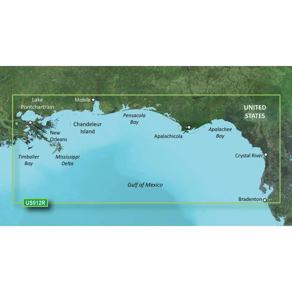 Garmin BlueChart® g3 Vision® HD – VUS012R – Tampa – New Orleans – microSD™/SD™