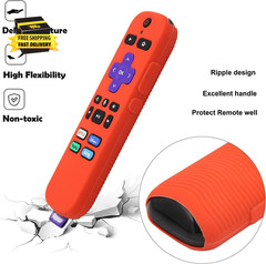 [2 Pack] Silicone Protective Case Compatible with Roku Voice Remote, Anti-Slip