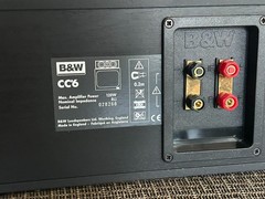 B & W Bowers & Wilkins CC6 Center Channel Speaker Black CC 6 incl owner’s manual