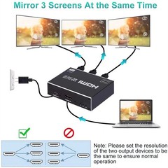 HDMI-Compatible Splitter 4K HDMI Splitter 1 In 3 Out 1×3 For HDTV Adapter