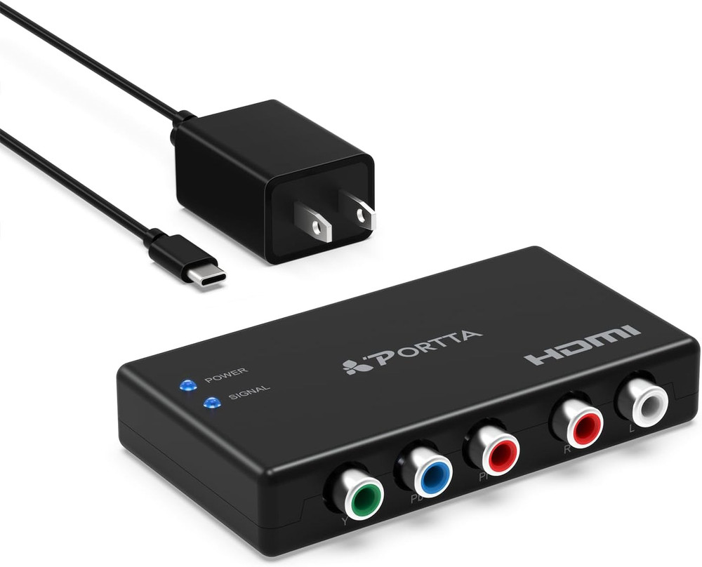 Component to HDMI Converter, Ypbpr RGB + R/L Audio to HDMI V1.3