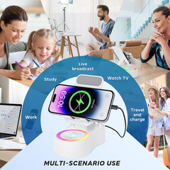 Wireless Bluetooth Speaker with 360° -Cell Phone Stand with Bluetooth Speaker