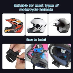 V6 Pro Motorcycle Helmet Bluetooth Intercom Headset ESP Noise Reduction IP65