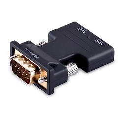 HDMI Female to VGA Male Video Adapter HD 1080p Audio Converter for Laptop PC DVD