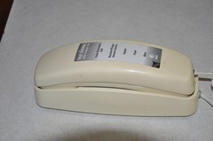 AT&T 210 Basic Trimline Corded Phone, No AC Power Required, Wall-Mountable