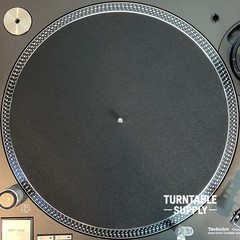 Carbon Fiber Turntable Slipmat 12” – Anti-Static DJ Record Mat – 2mm Thick Black