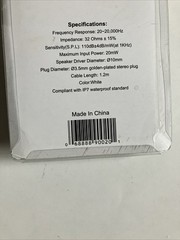 NEW PyleHome PWPE10W Wired Waterproof Ear Marine Swimming Headphones – White