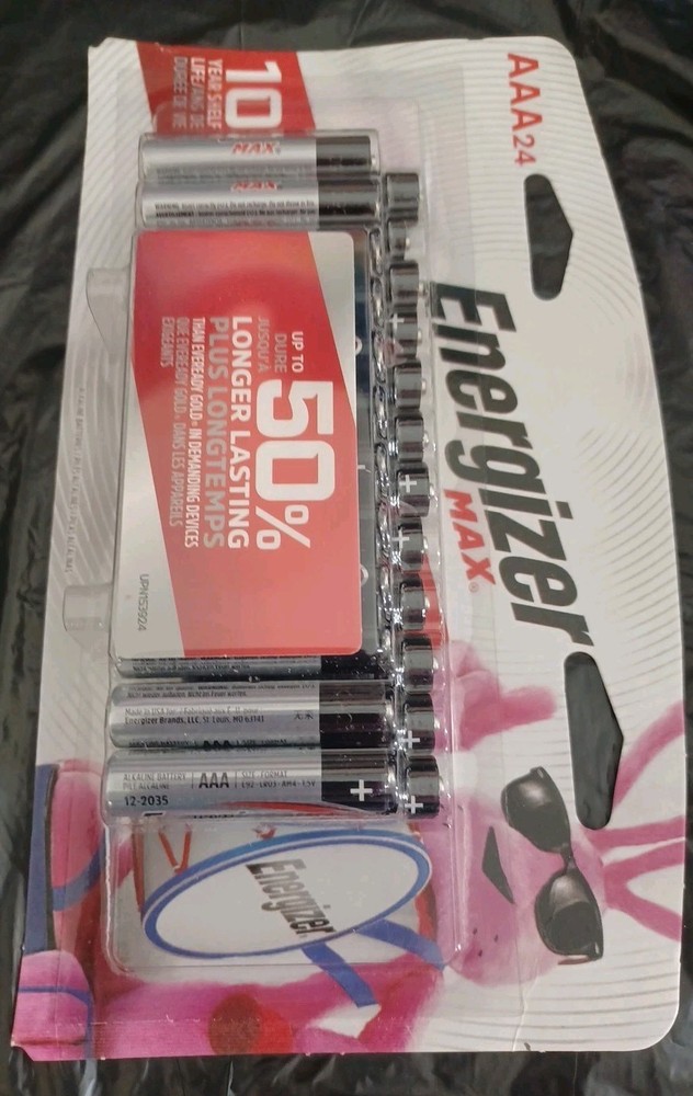 ENERGIZER MAX AAA BATTERY – 24 COUNT NEW & SEALED, LAST 2! EXP.2035