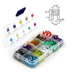 120pcs Mini Blade Fuse Assortment Auto Car Motorcycle SUV Fuses Kit APM ATM UTV