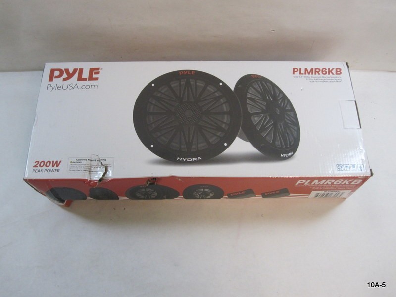Pyle 6.5″ 200 W Marine Boat Speaker System Weather Proof Dual 2 Way