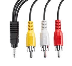 Av Cable, 3.5mm to RCA AV Output Cable for TV, Smartphones,MP3, ,Speakers,Hom…