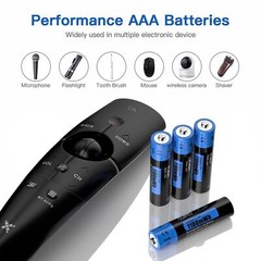 Hixon Lithium AAA Batteries 1.5V AAA Rechargeable Li-Ion Batteries 1100mWh Lot