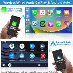 Android 15.0 10.1inch Car Stereo Radio No-DVD Player Car GPS In Dash Navi Wifi