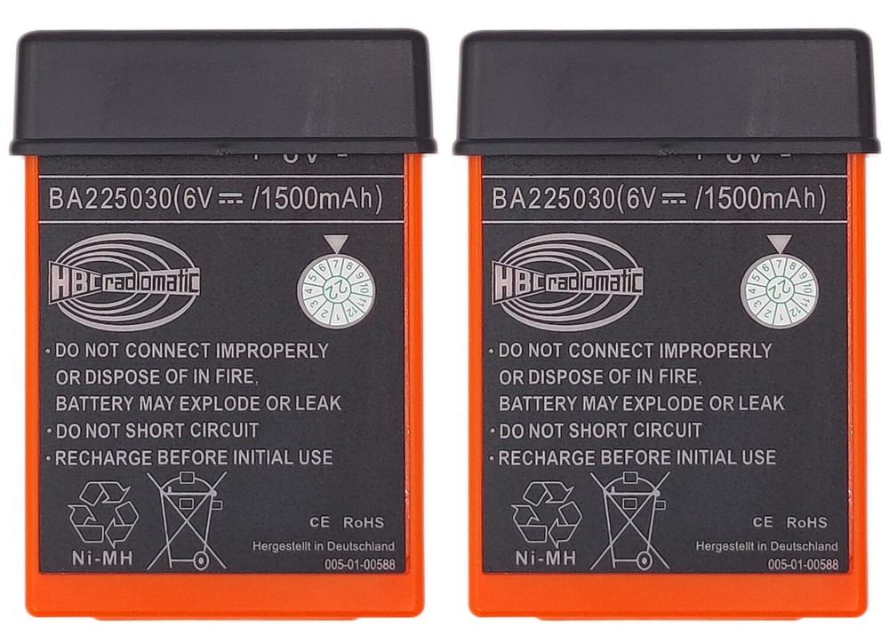 2PCS BA225030 6V Ni-Mh Battery For HBC Crane remote Pump truck battery US