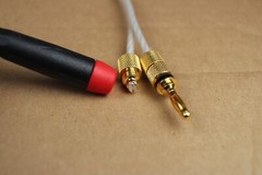 Qed Silver Special 25th anniversary edition Speaker Cable ( 4pc-2ft. ) mad in UK
