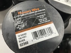 (10 Rolls) Deka 02360 Auto Primary 100 FT Wire Black 16 Gauge, 1,000 Feet Total