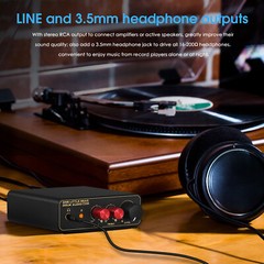 HiFi MM MC Phono Stage Preamp RIAA Record Player Preamplifier Headphone Amp