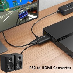 PS2 to HDMI Video Converter Adapter with 3.5mm Audio Output for HDTV Monitor Lot