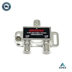 2 Way Coax Splitter 5-1002 MHz 3.5dB Horizontal for Cable TV Internet