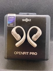 NEW – Shokz – OpenFit Pro – Open-Ear Wireless – Active Noise Reduction – White