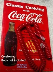 AT&T Cherry Red Vintage Phone Short Handset Cord Trimline Princess 2500 Curly