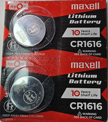 2 PK CR1616 MAXELL (MADE IN JAPAN) DL1616 ECR1616 (GREAT EXP 12/2034) FREE SHIP