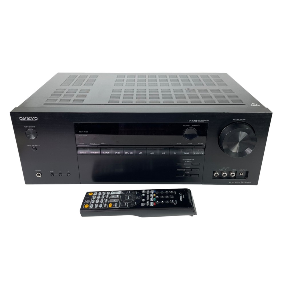 Onkyo TX-SR444 7.1 Ch 4K UHD A/V Receiver with Bluetooth Dolby Atmos – Tested
