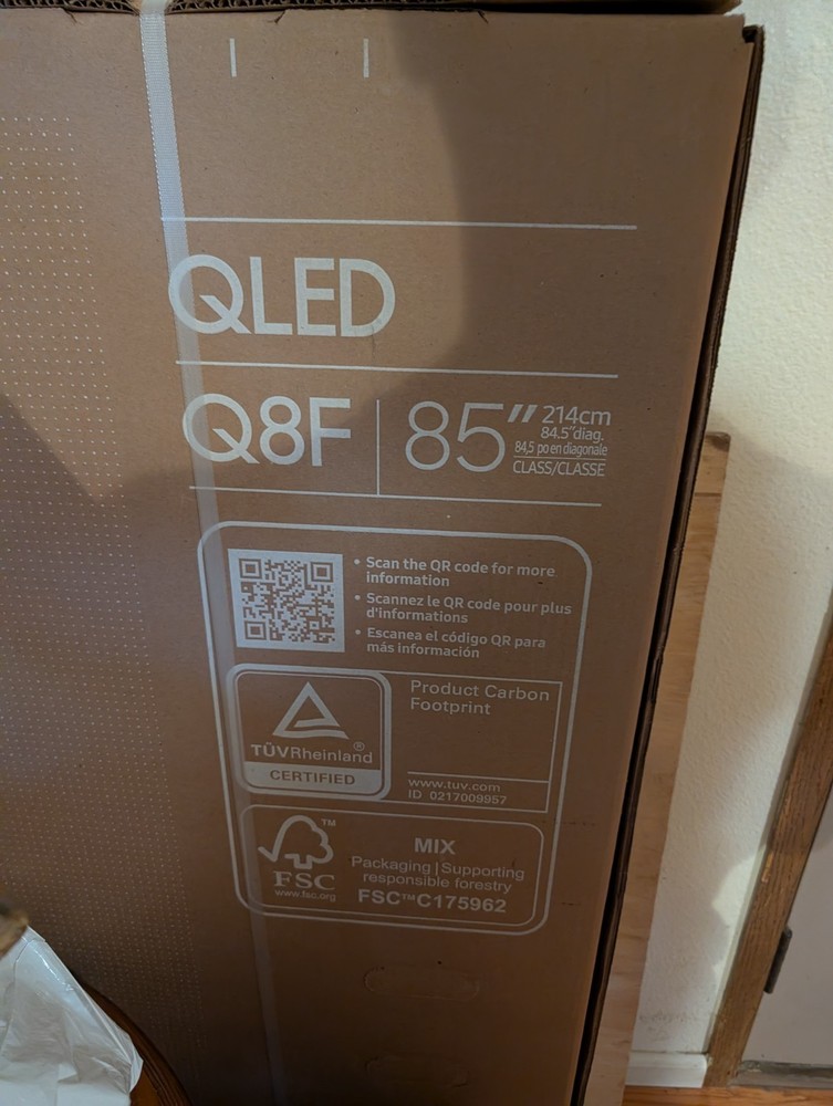 Samsung QLED TV Samsung Q8F Series 85 in Screen