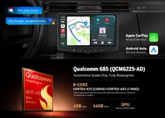 6+64 Android 13 10.1″ QLED Double 2 Din Car Stereo CarPlay Radio GPS WiFi 4G LTE