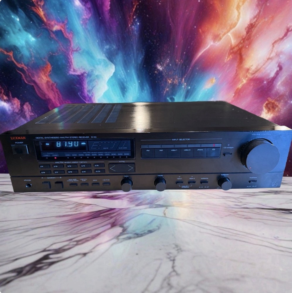 Luxman R-113 Digital Synthesizer AM/FM Stereo Receiver Cleaned & Serviced Beauty