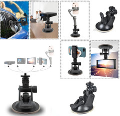 2 Pack Dash Cam Suction Cup Mount with 1/4 Screw Thread Windshield Camera