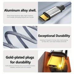 USB C to 2 RCA Audio Cable, 6.6 Ft Type-C to RCA Male to Male Y RCA Splitter,…