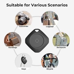 Compact 4-Pack iOS Item Finder Set – Loud Beep, Waterproof, Replaceable Battery