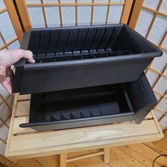 Vtg Fellowes 40 Slot VHS Tape Tower Storage Rack Black Plastic 31″ Organizer
