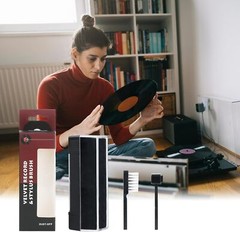 3in1 Vinyl Record Cleaning Brush Set Stylus Velvet Anti-static Cleaner Tool Lot