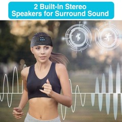 Wireless Bluetooth 5.0 Sports Stereo Headband Headphones Sleep Music Washable US