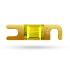 5 Pack 100 Amp Mini ANL Fuse Gold Plated Car Audio