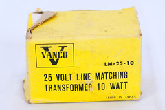 Vanco 25 Volt Line Matching Transformer 10 Watt LM-25-10 Vintage Electronic